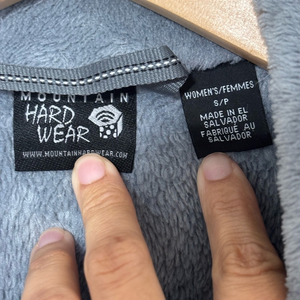 Mountain Hardwear Gray Fleece Full Zip Size Small | outdoor | camping | hiking - Picture 2 of 5